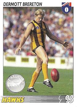 1993 Select AFL #84 Dermott Brereton Front